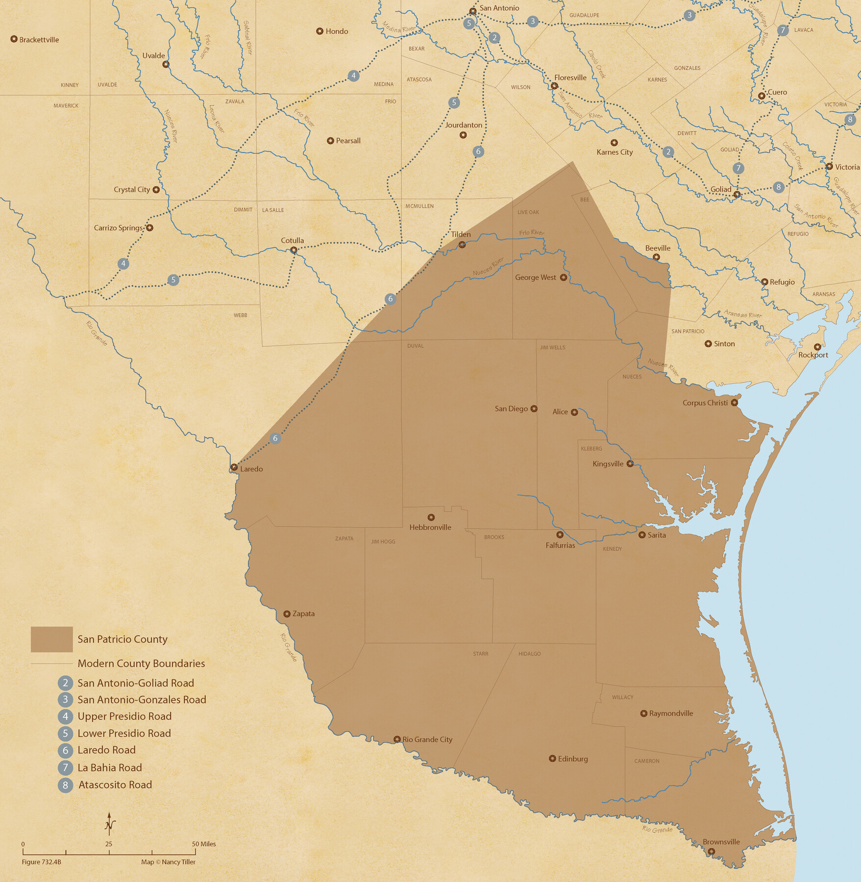 96276, The Republic County of San Patricio. 1840, Nancy and Jim Tiller Digital Collection