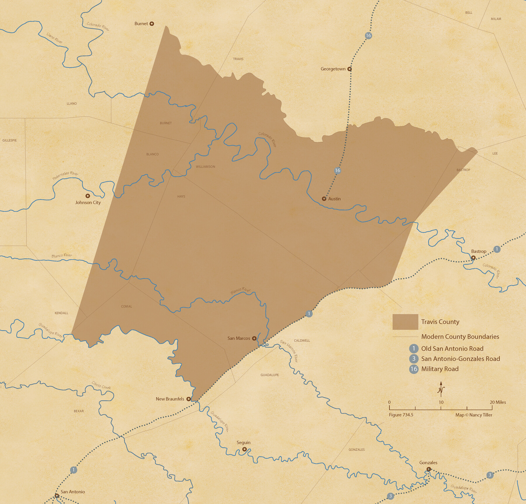 96293, The Republic County of Travis. December 29, 1845, Nancy and Jim Tiller Digital Collection