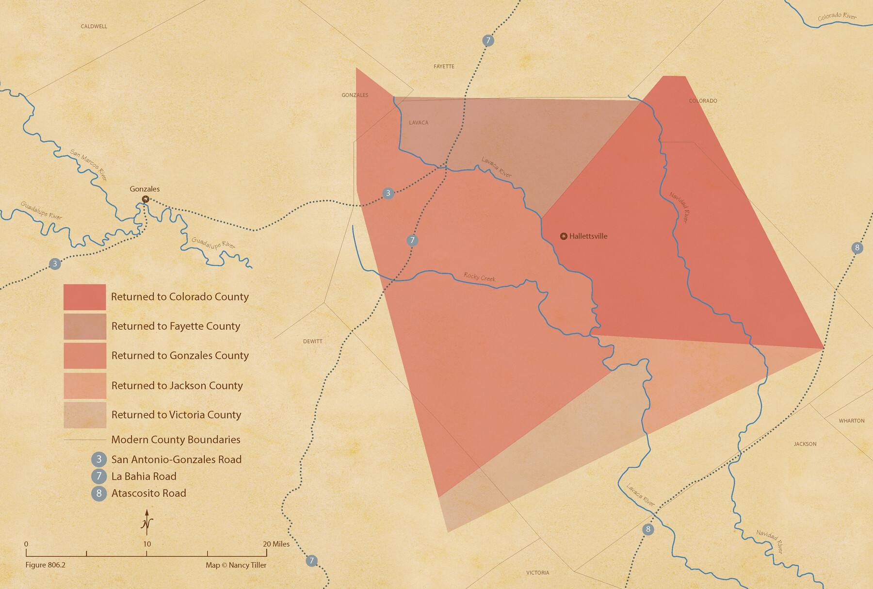 96332, The Judicial District/County of Lavaca. Abolished, Spring 1842, Nancy and Jim Tiller Digital Collection