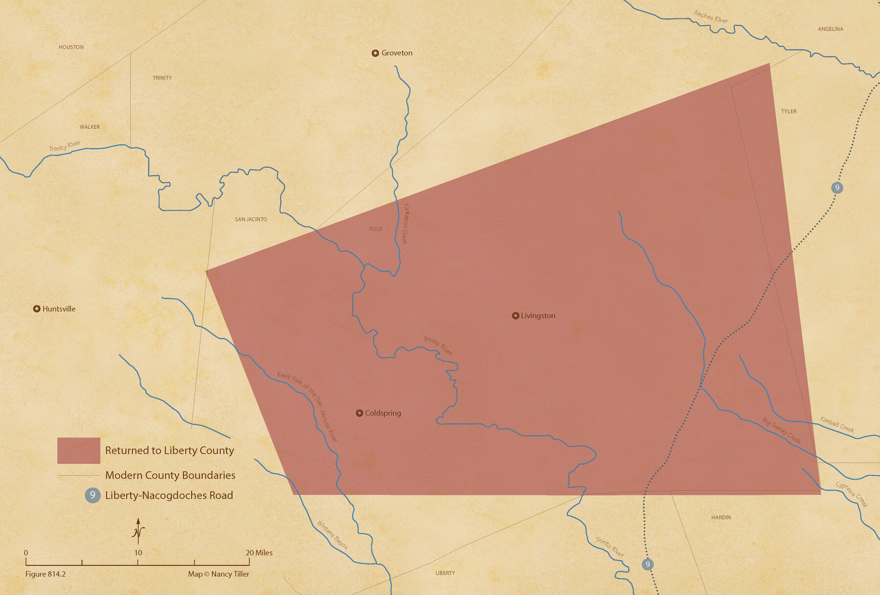 96351, The Judicial District/County of Trinity. Abolished, Spring 1842, Nancy and Jim Tiller Digital Collection