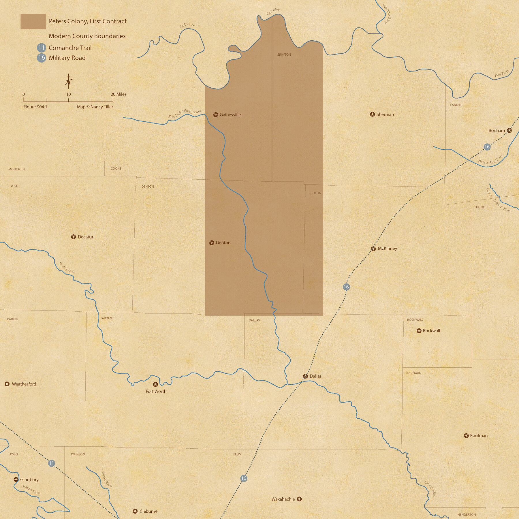 96362, The Peters Colony. August 30, 1841, Nancy and Jim Tiller Digital Collection