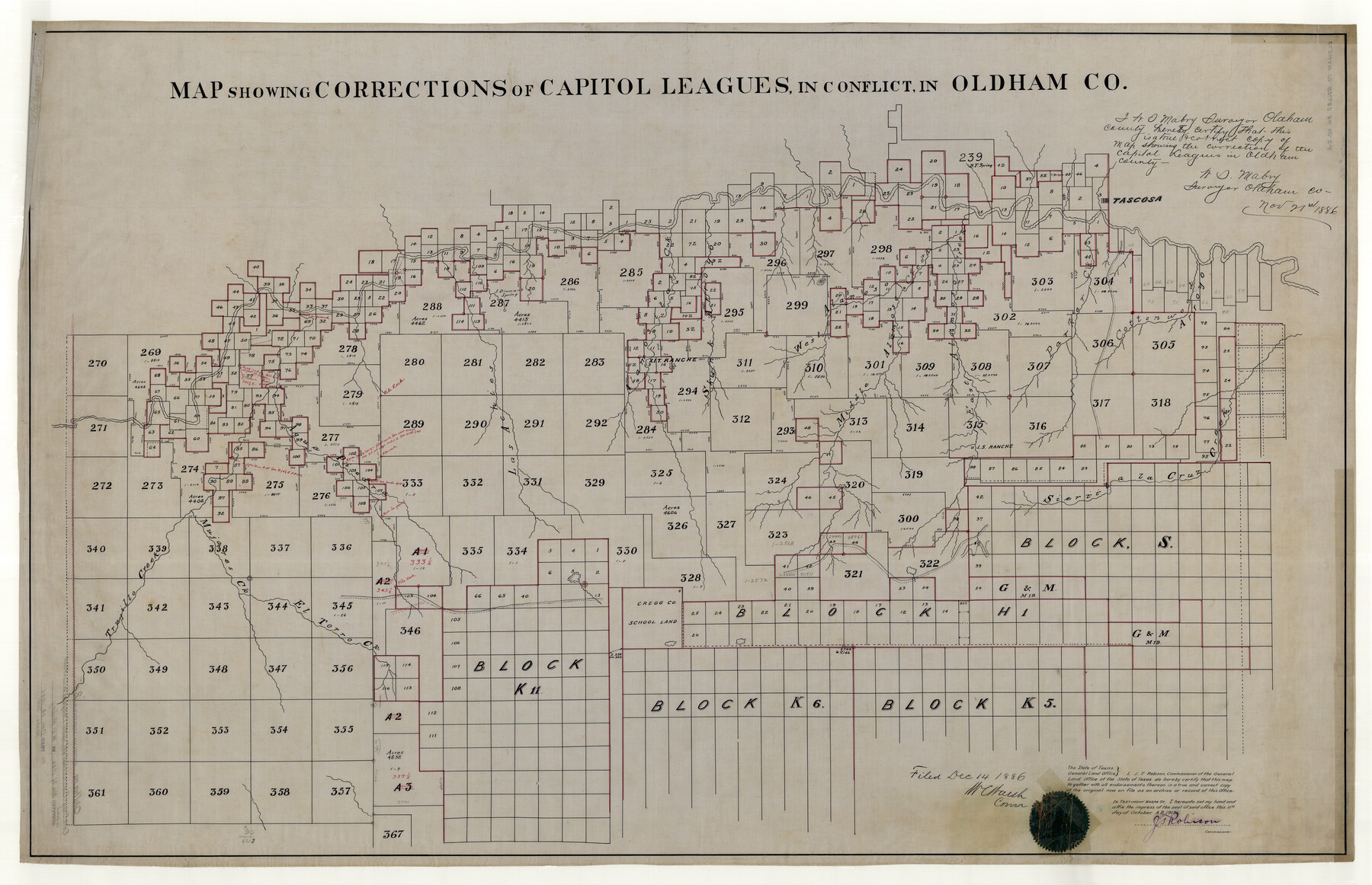 9640, Oldham County Rolled Sketch 2A, General Map Collection