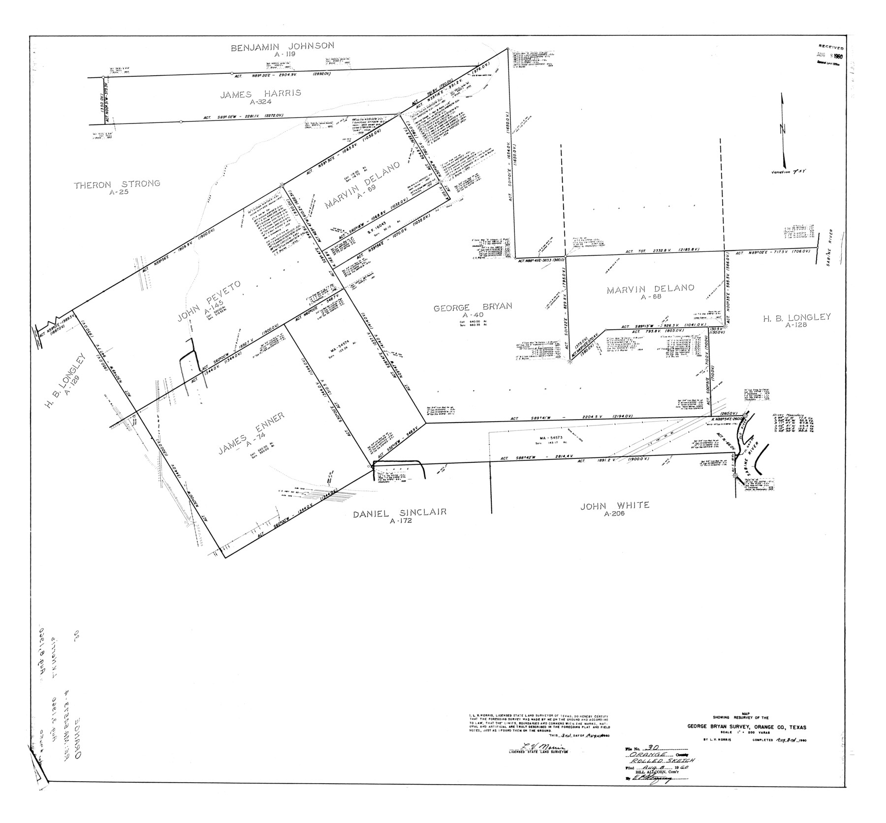 9650, Orange County Rolled Sketch 30, General Map Collection