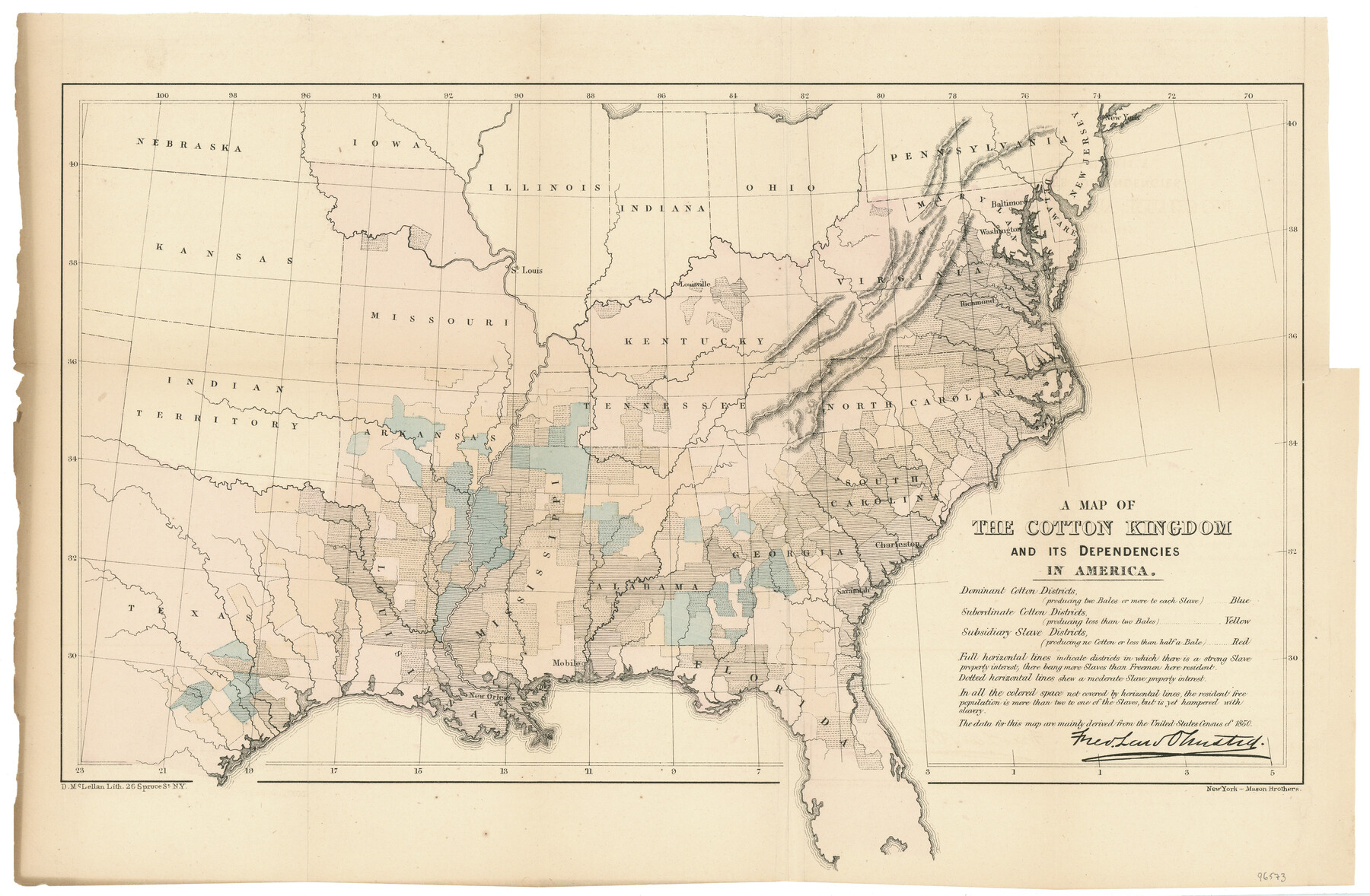 96573, A Map of the Cotton Kingdom and its Dependencies in America, General Map Collection