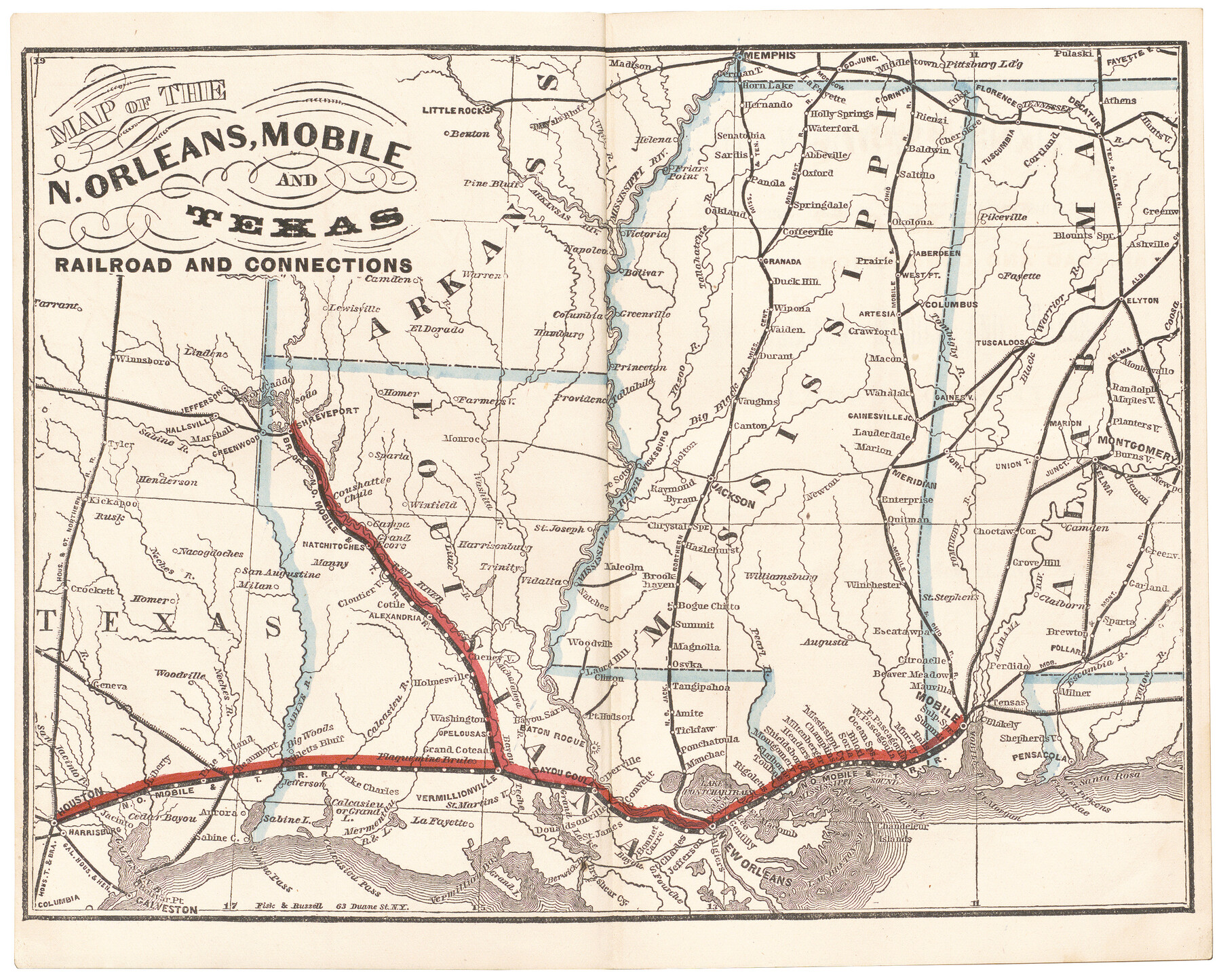 Texas Railroad Map