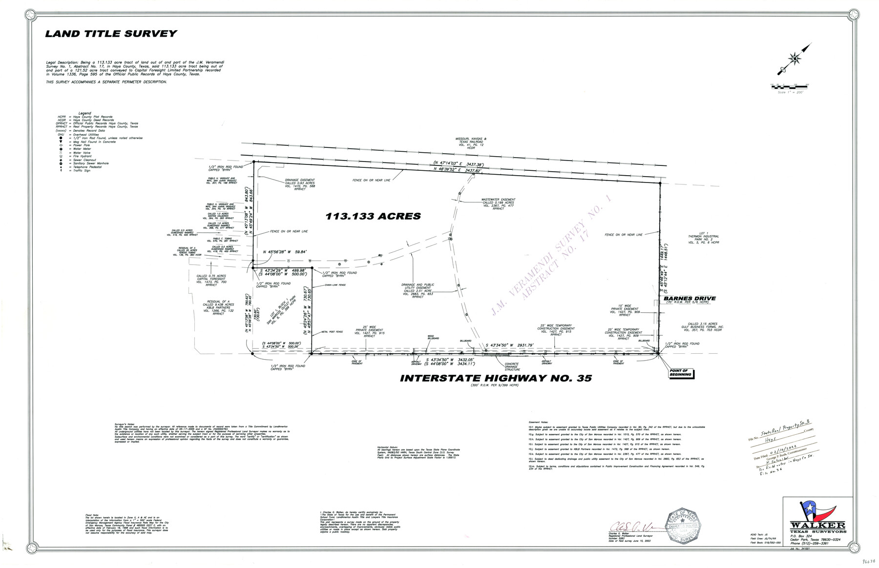 96638, Hays County State Real Property Sketch 3, General Map Collection