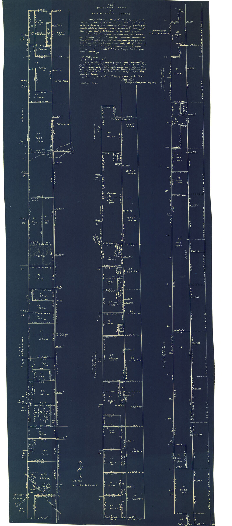 9664, Collingsworth County Rolled Sketch 1, General Map Collection