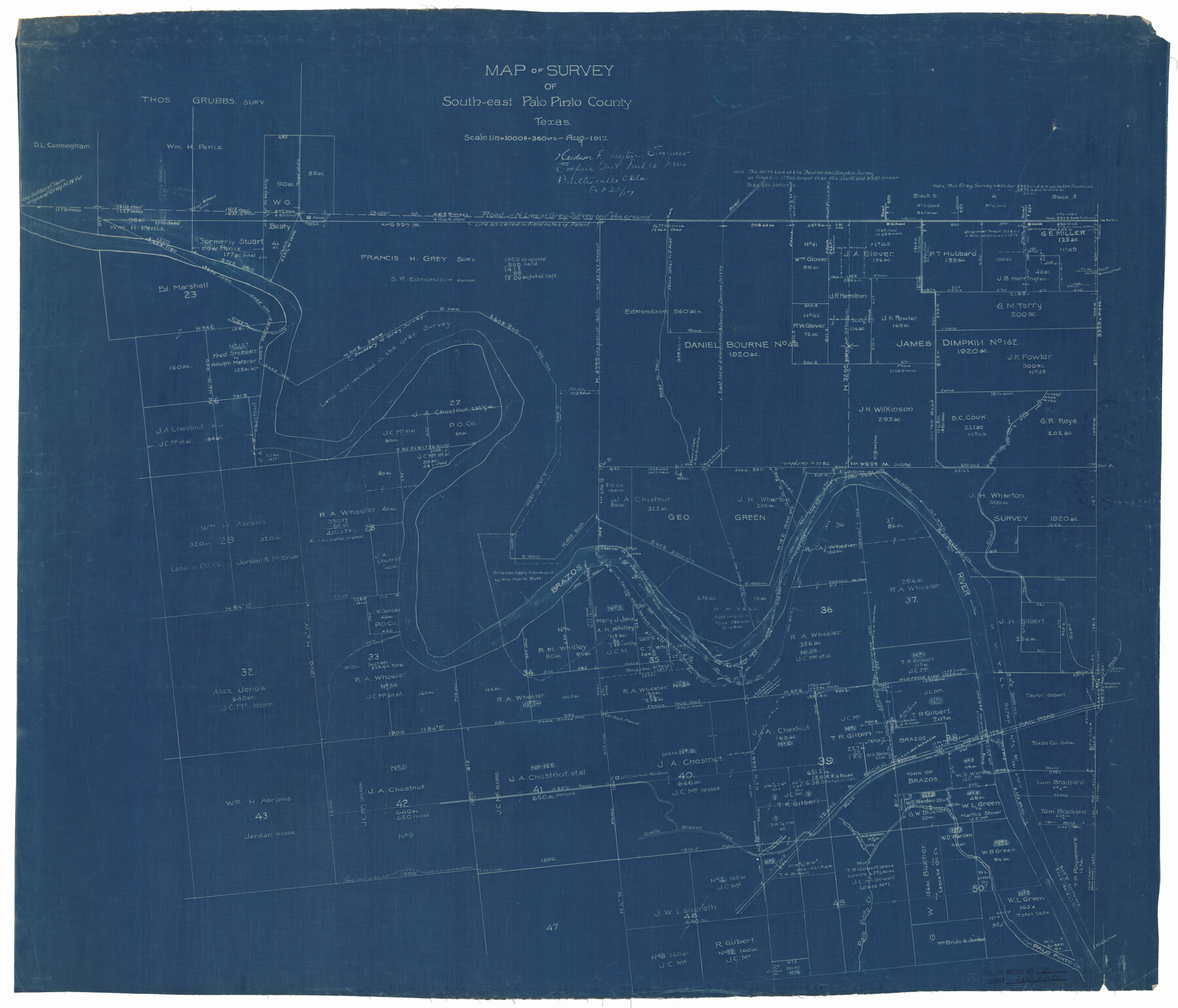9669, Palo Pinto County Rolled Sketch 2, General Map Collection