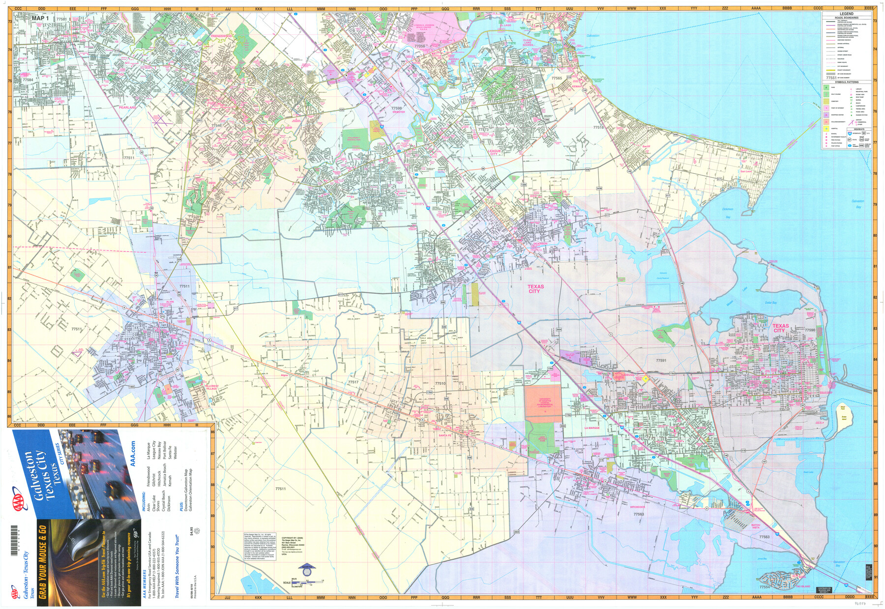 96857, Galveston-Texas City, Texas, General Map Collection