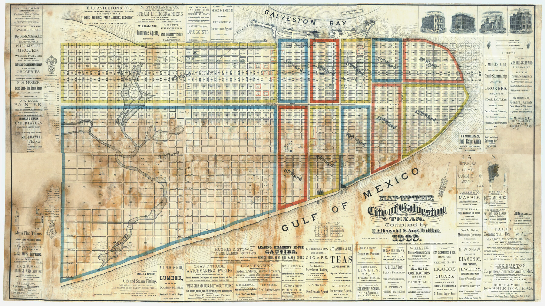 96981, Map of the City of Galveston, Texas, General Map Collection