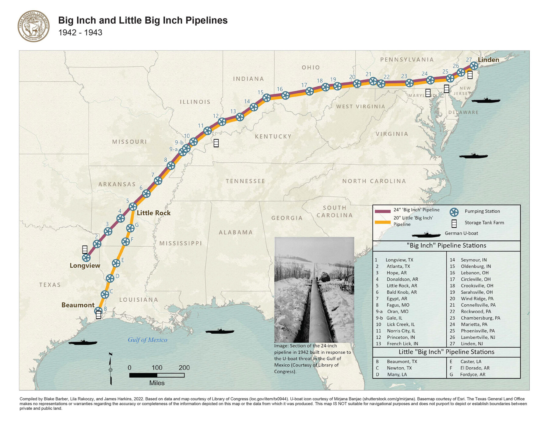 97089, Big Inch and Little Big Inch Pipelines, General Map Collection