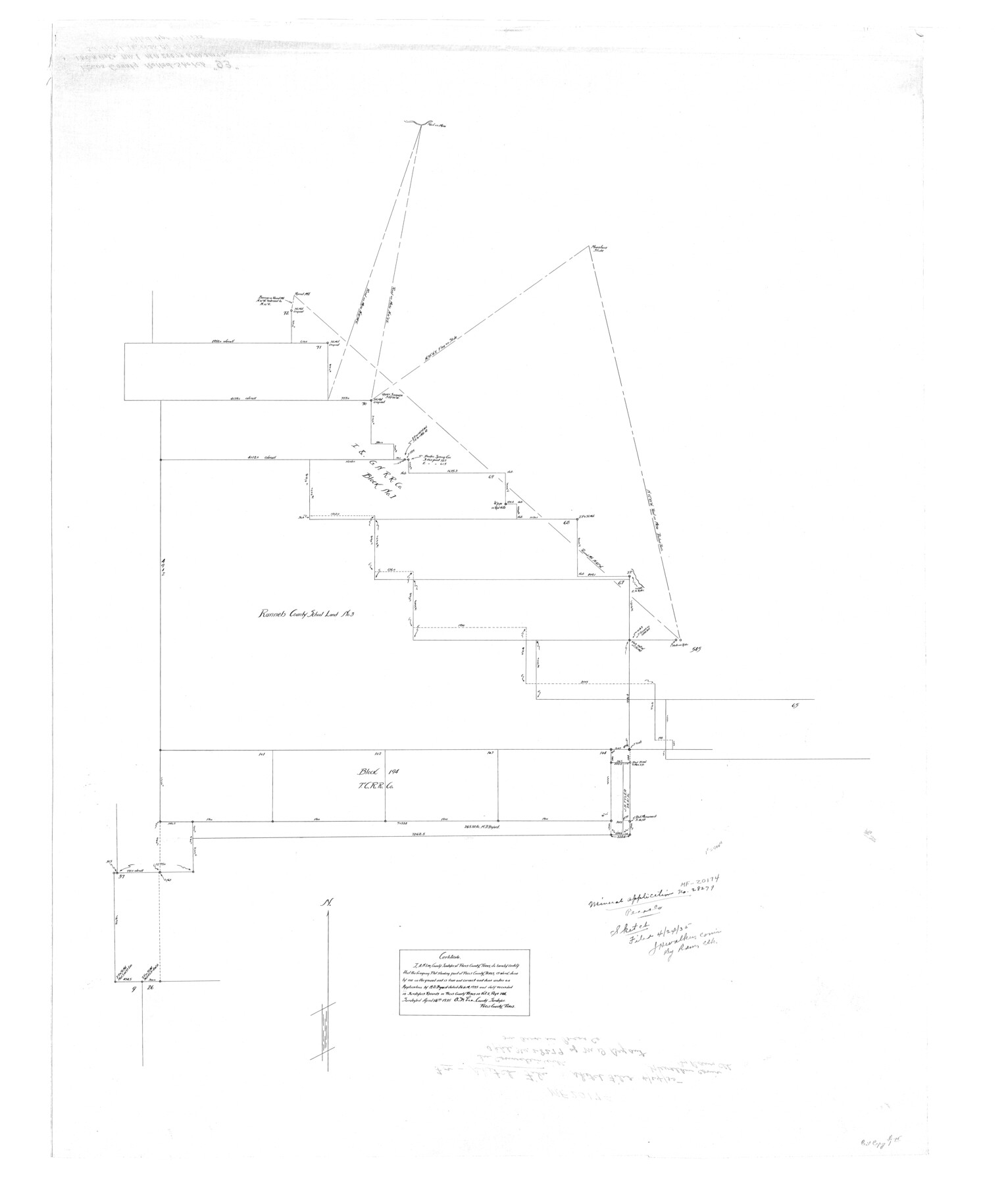 9711, Pecos County Rolled Sketch 93, General Map Collection