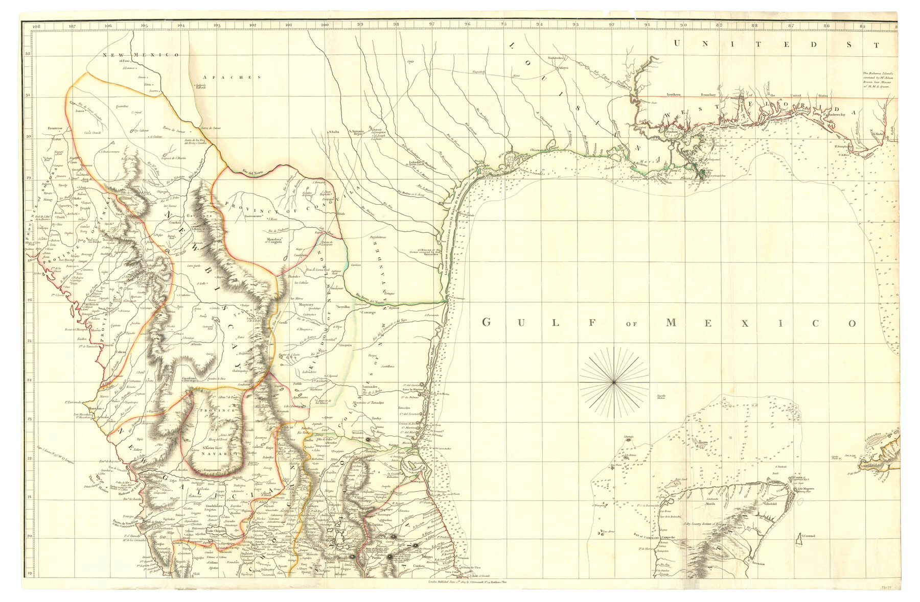 97139, Chart of the West Indies and Spanish Dominions in North America, General Map Collection