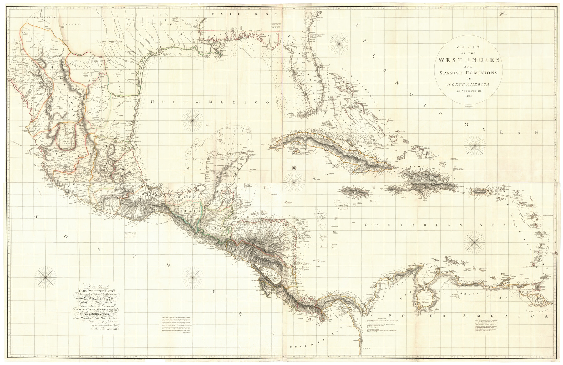 97153, Chart of the West Indies and Spanish Dominions in North America, General Map Collection