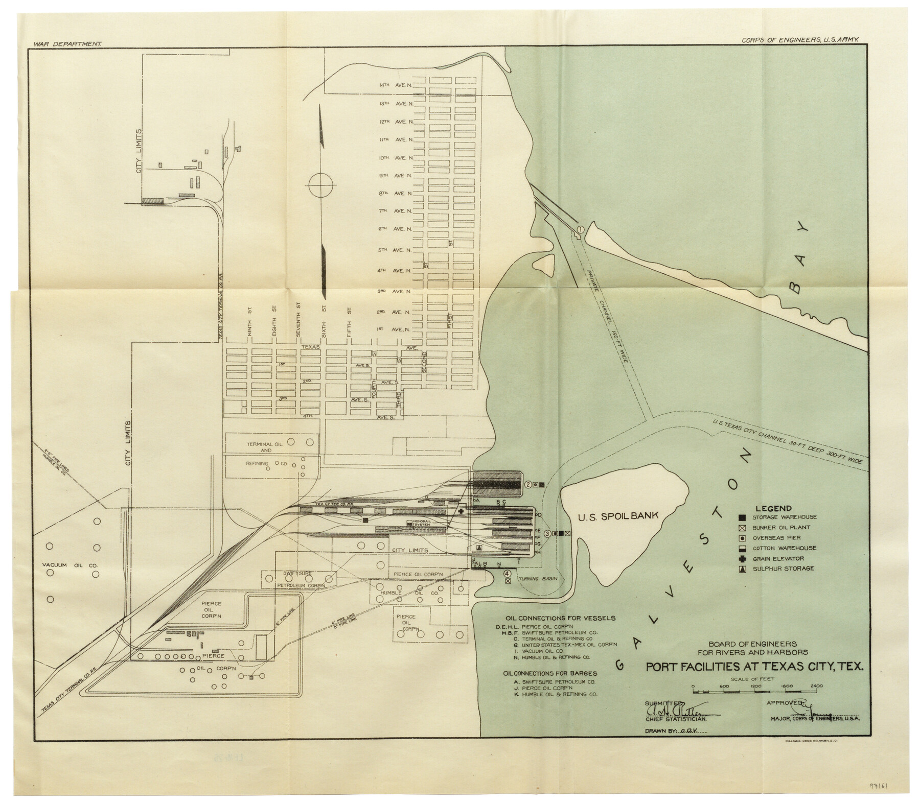 97161, Port Facilities at Texas City, Tex., General Map Collection