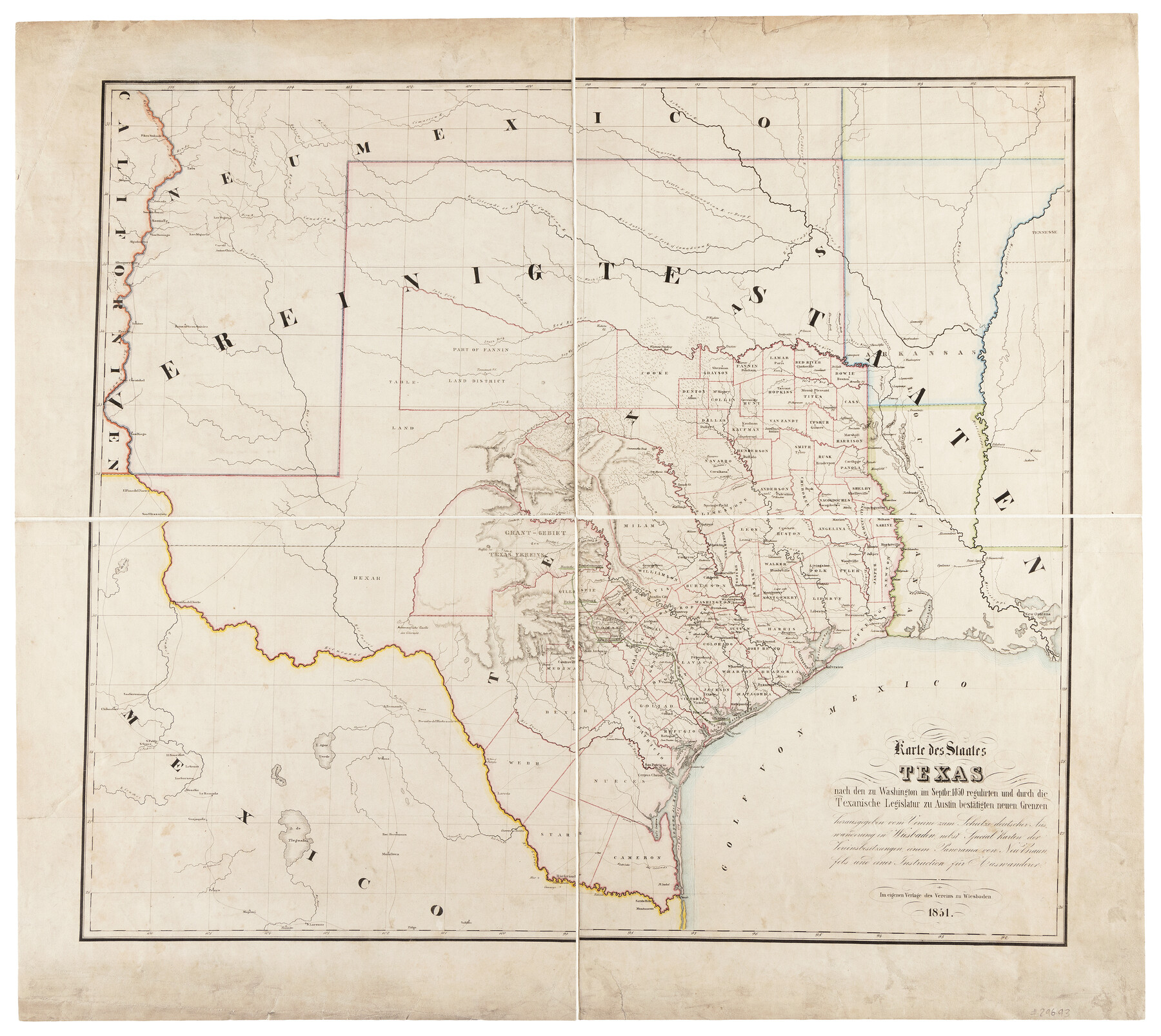 97191, Karte des Staates, Texas, Holcomb Digital Map Collection