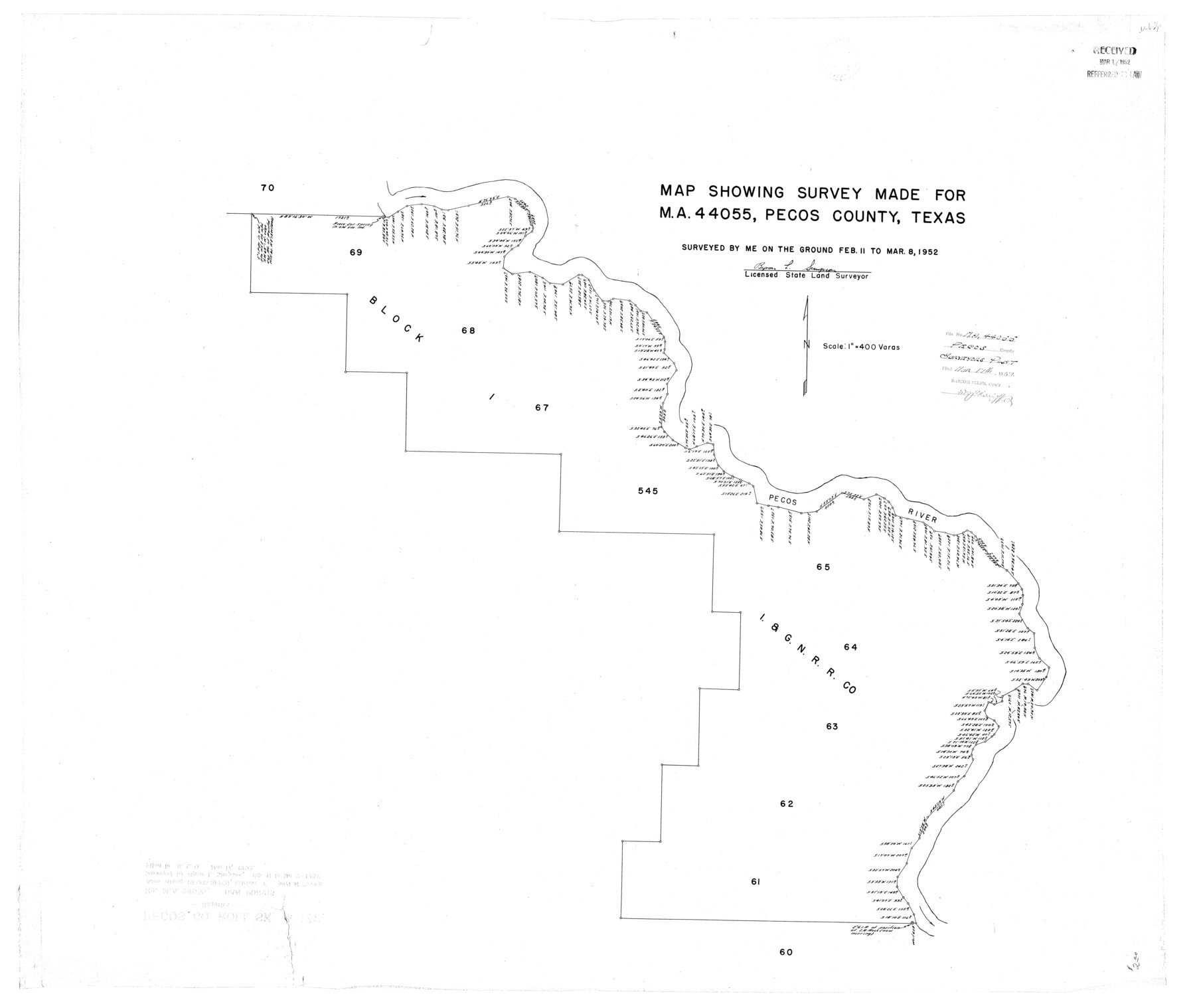 9728, Pecos County Rolled Sketch 132, General Map Collection