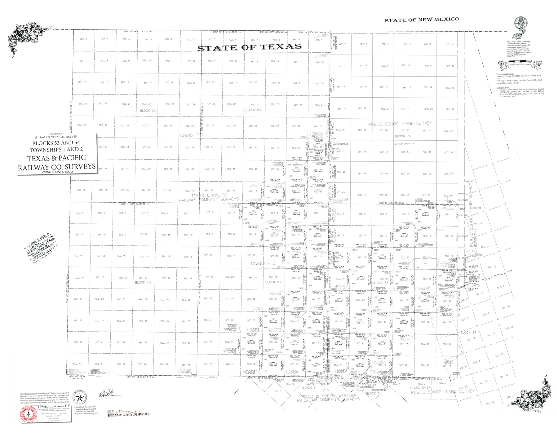 97292, Loving County Rolled Sketch 17, General Map Collection