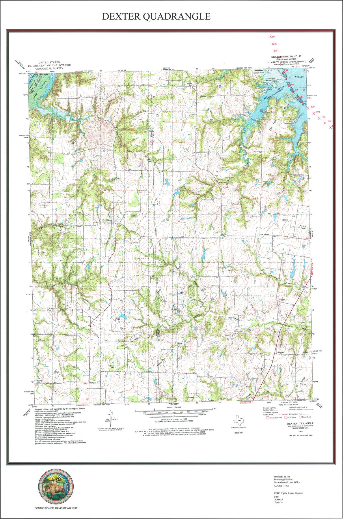 97361, Dexter Quadrangle, General Map Collection