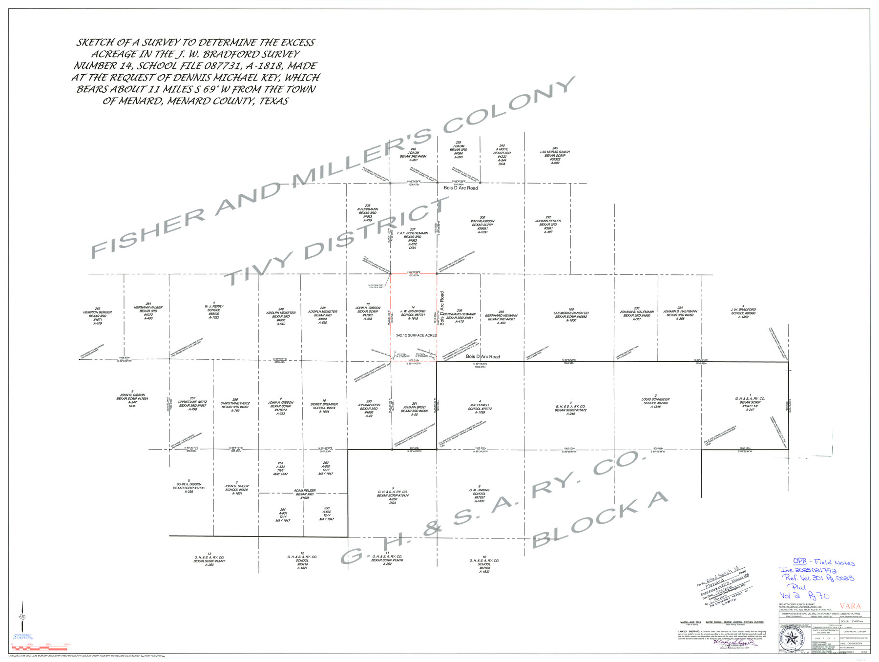 97427, Menard County Rolled Sketch 18, General Map Collection