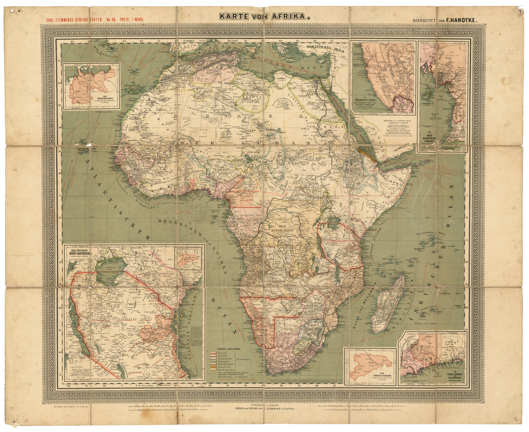 97503, Karte von Afrika, Non-GLO Digital Images
