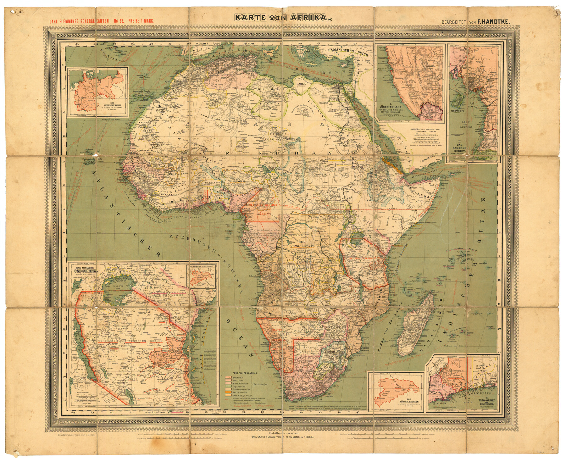 97503, Karte von Afrika, Non-GLO Digital Images
