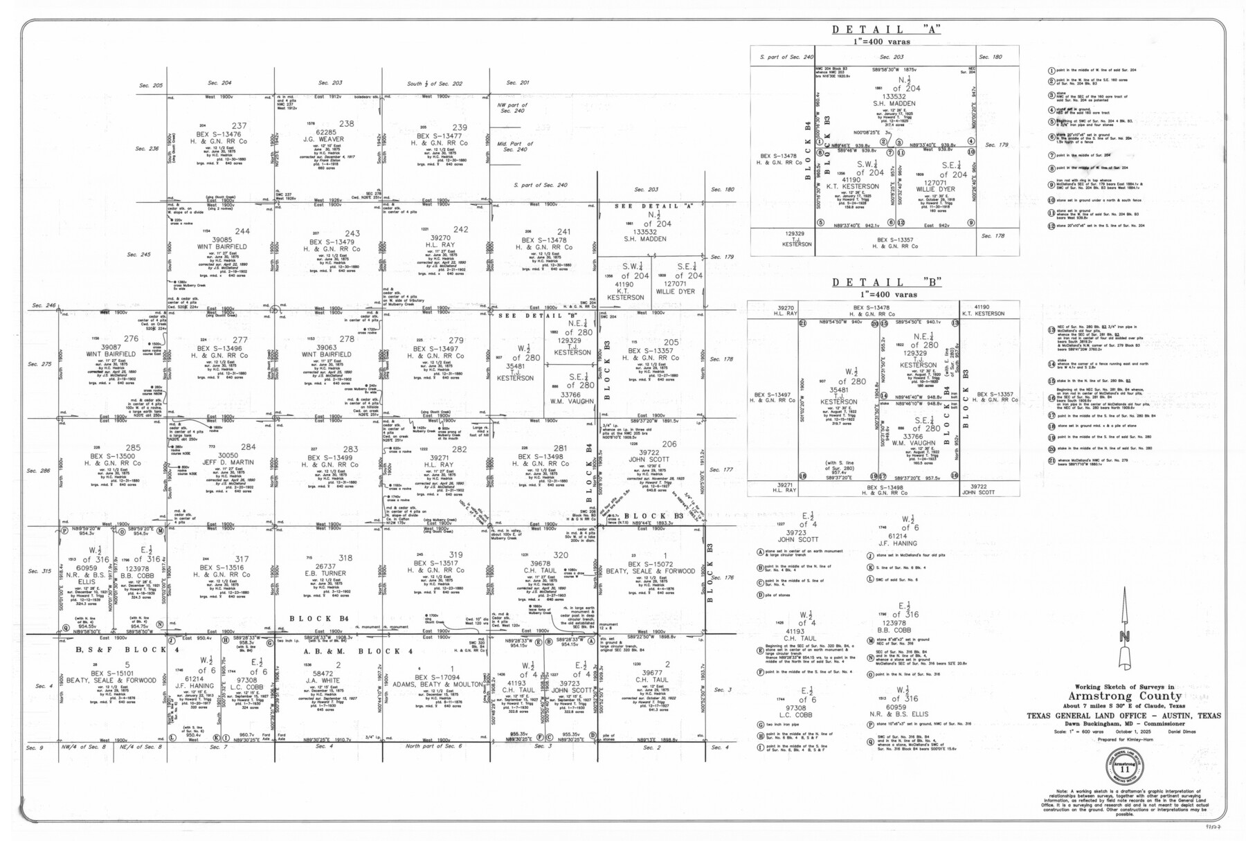 97507, Armstrong County Working Sketch 11, General Map Collection

