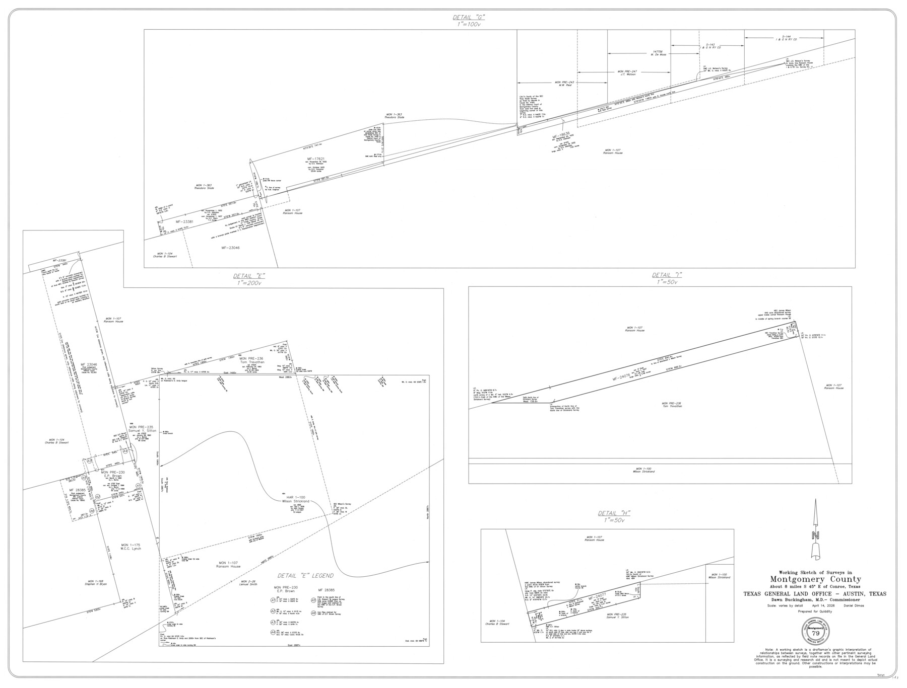 97549, Montgomery County Working Sketch 79, General Map Collection