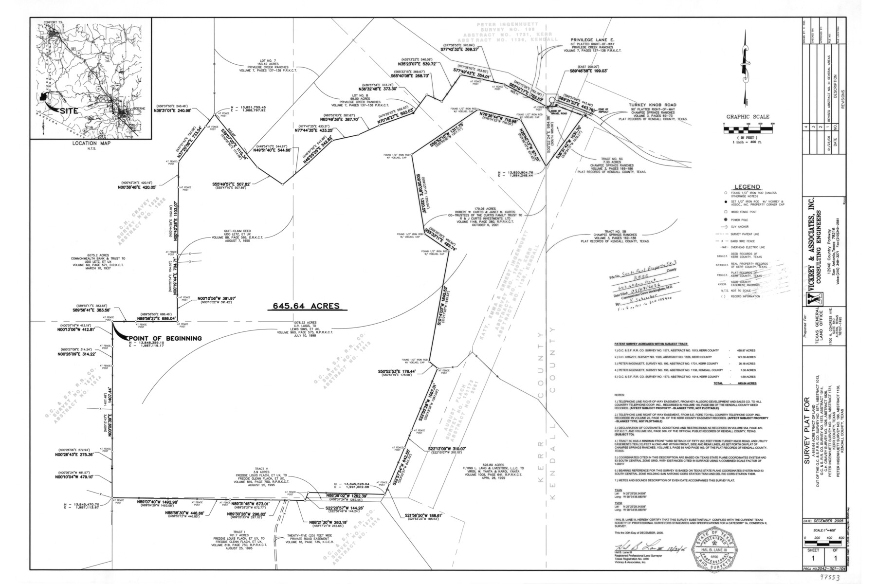 97553, Kerr County State Real Property Sketch 3, General Map Collection
