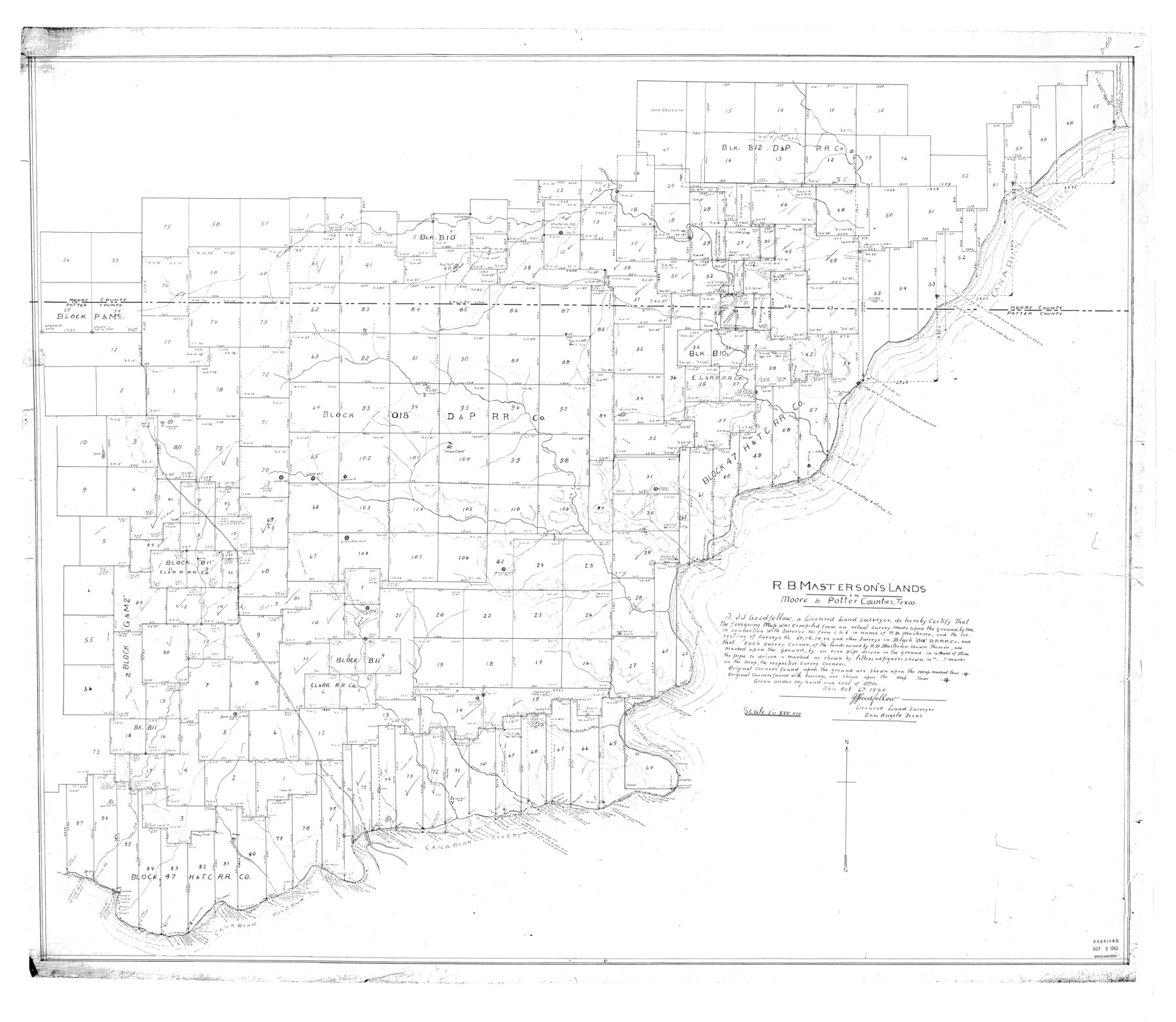 9760, Potter County Rolled Sketch 10A, General Map Collection