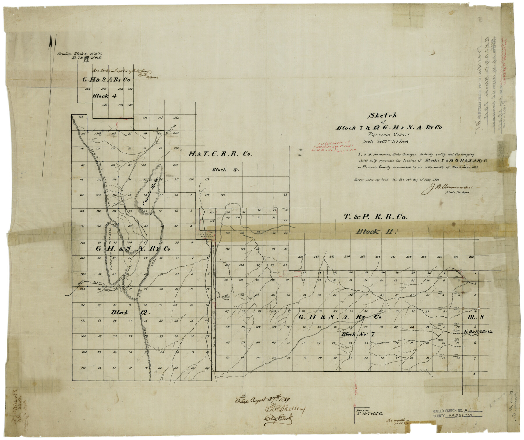 9769, Presidio County Rolled Sketch A-1, General Map Collection