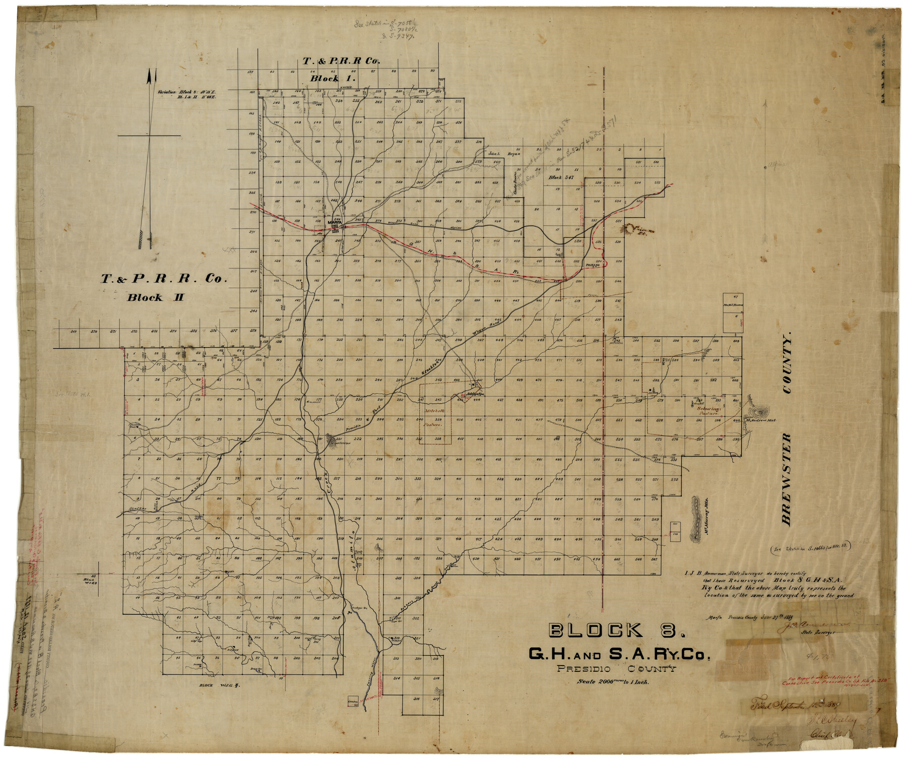 9770, Presidio County Rolled Sketch A-2, General Map Collection
