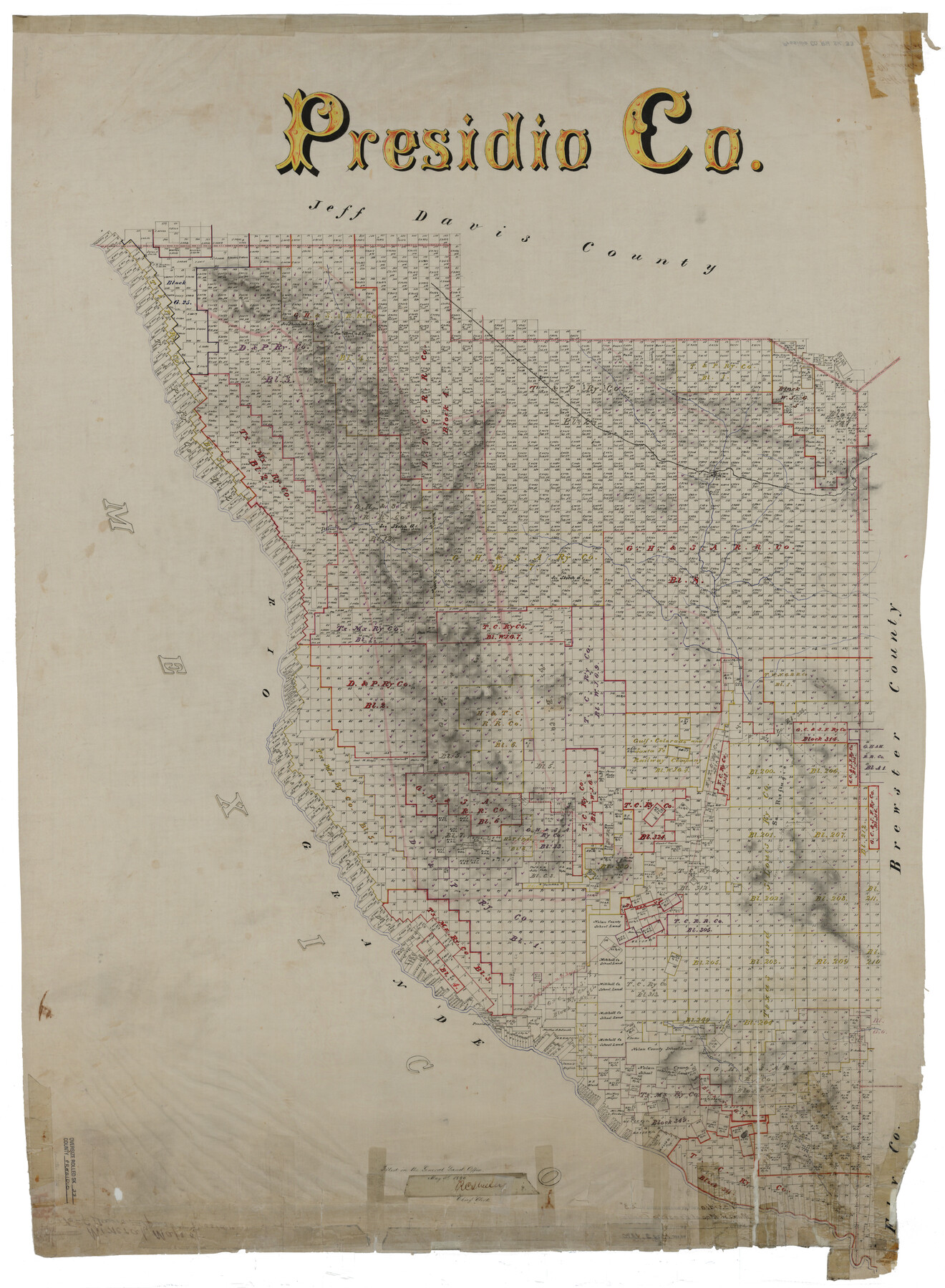 9772, Presidio County Rolled Sketch 33, General Map Collection