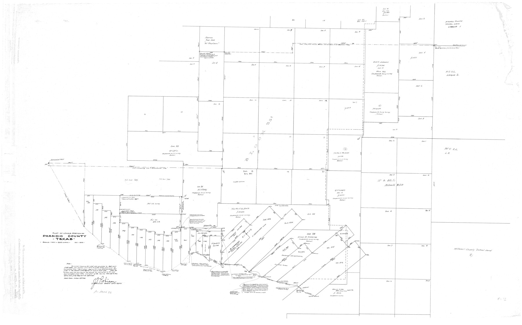 9776, Presidio County Rolled Sketch D3, General Map Collection
