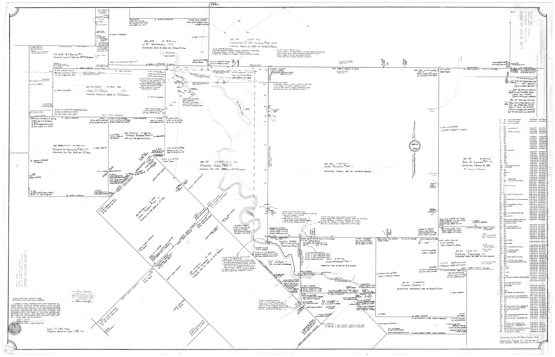 9806, Rains County Rolled Sketch 1, General Map Collection
