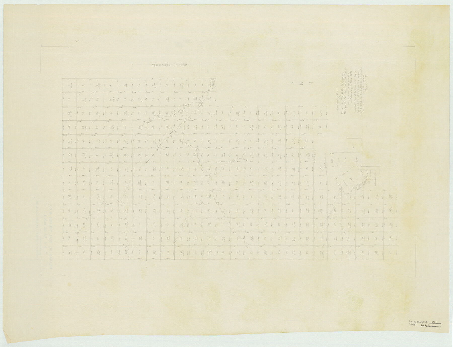 9820, Reagan County Rolled Sketch 26, General Map Collection