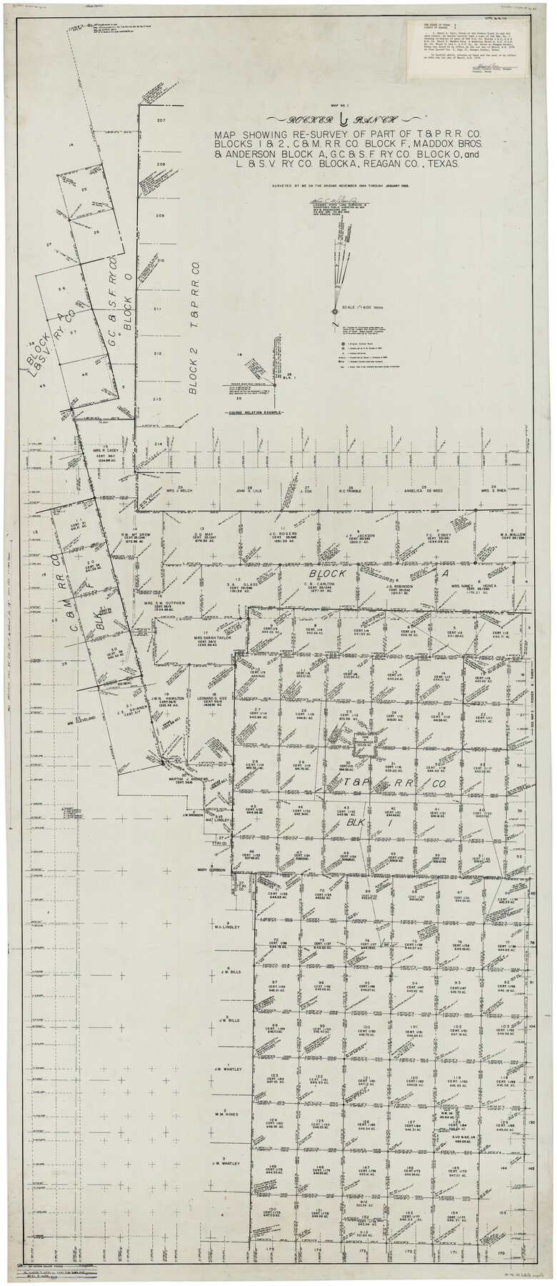 9831, Reagan County Rolled Sketch 40, General Map Collection

