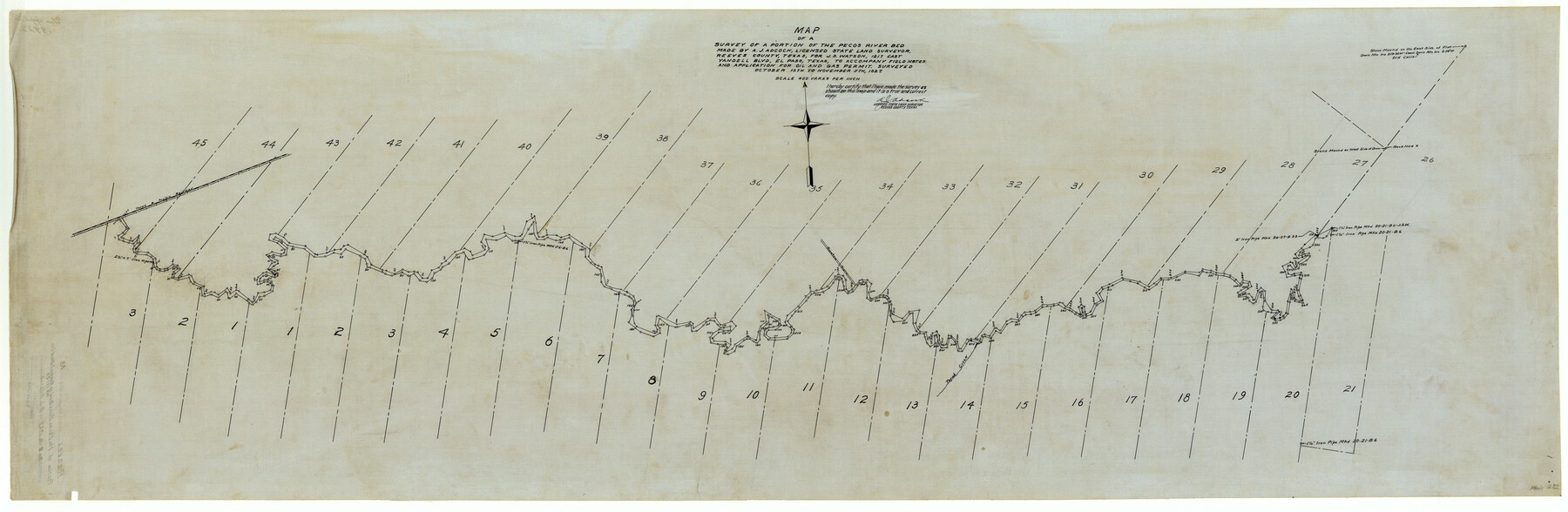 9851, Reeves County Rolled Sketch 13, General Map Collection