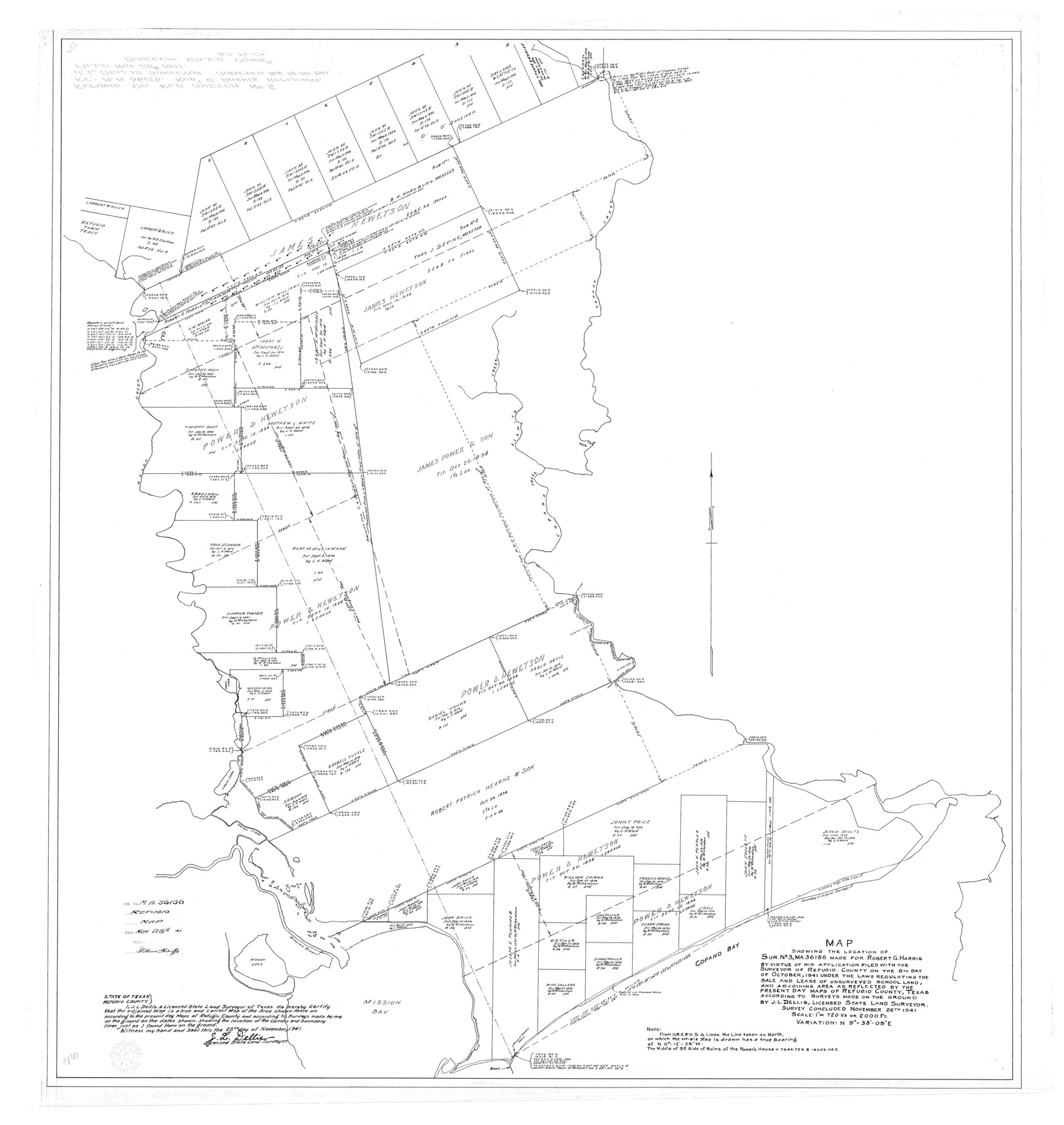 9859, Refugio County Rolled Sketch 5, General Map Collection