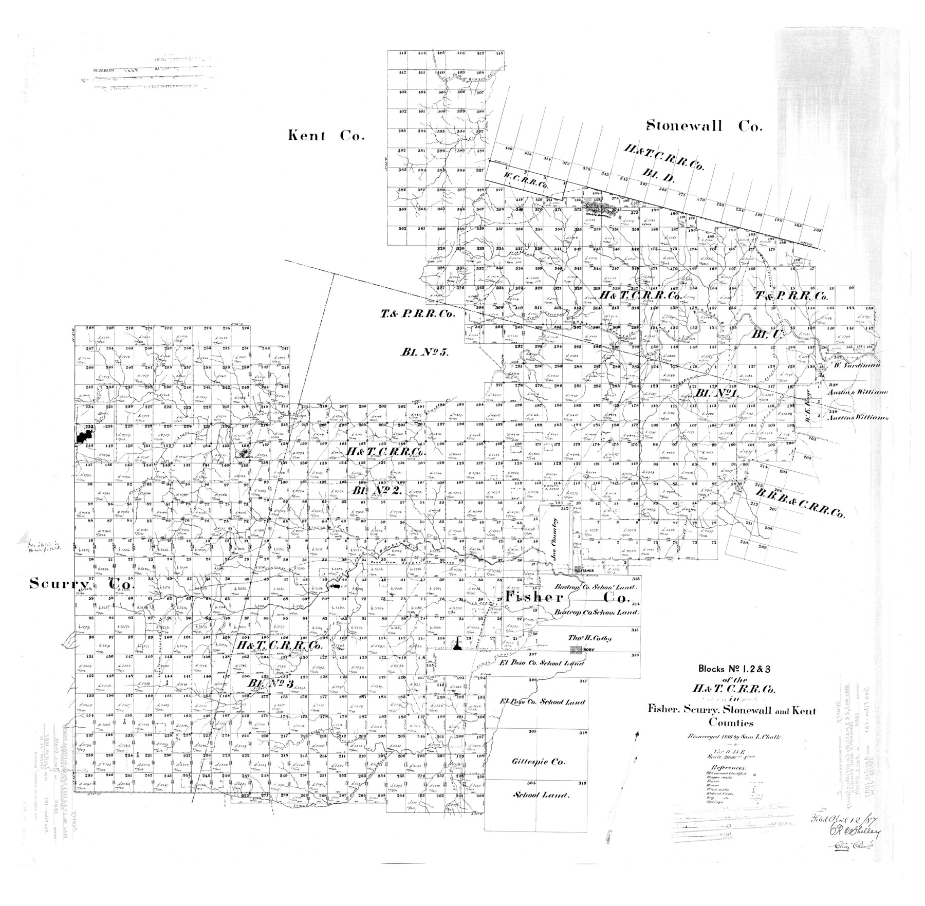 9911, Scurry County Rolled Sketch 2, General Map Collection