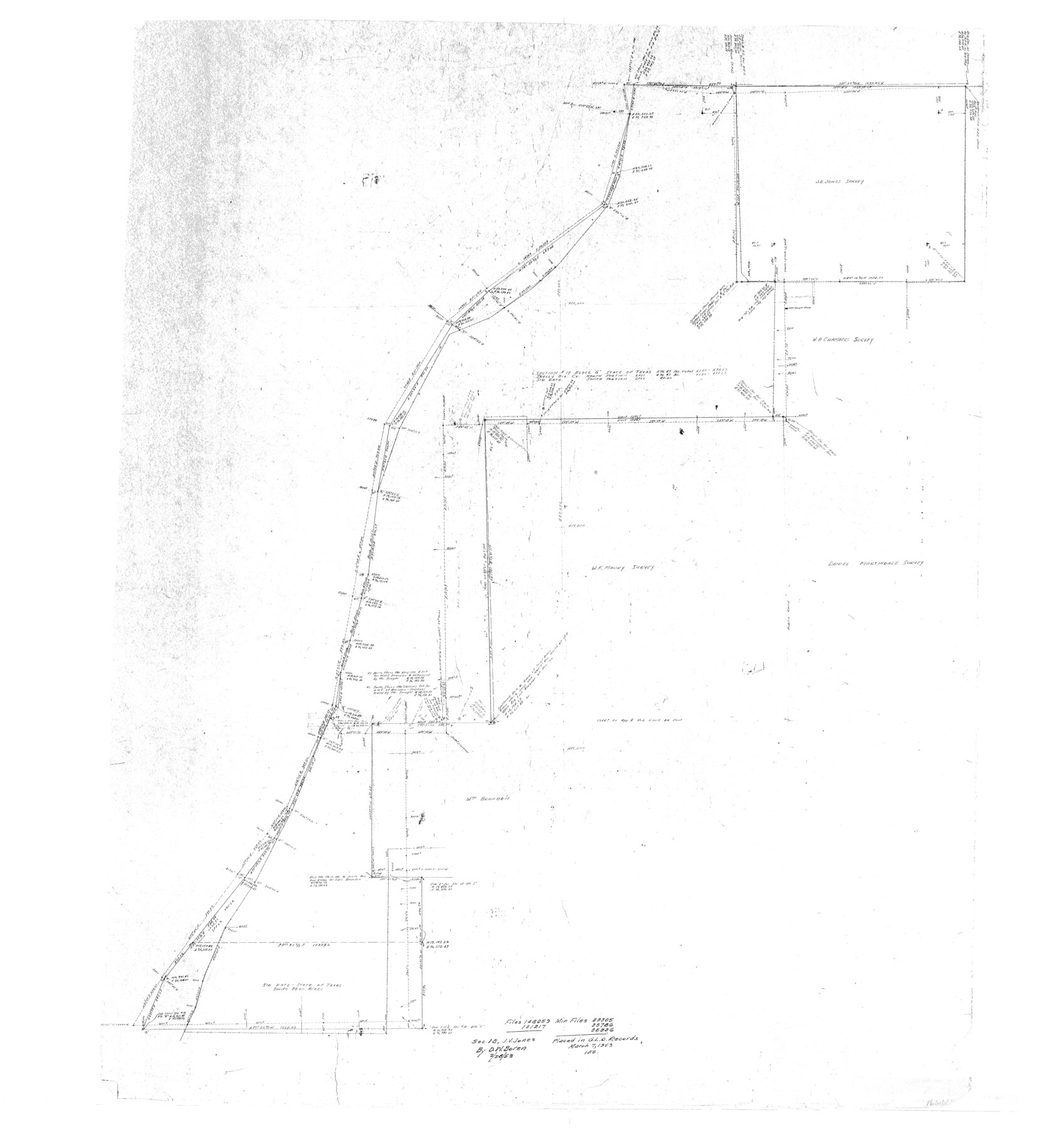 9960, Stonewall County Rolled Sketch 21, General Map Collection