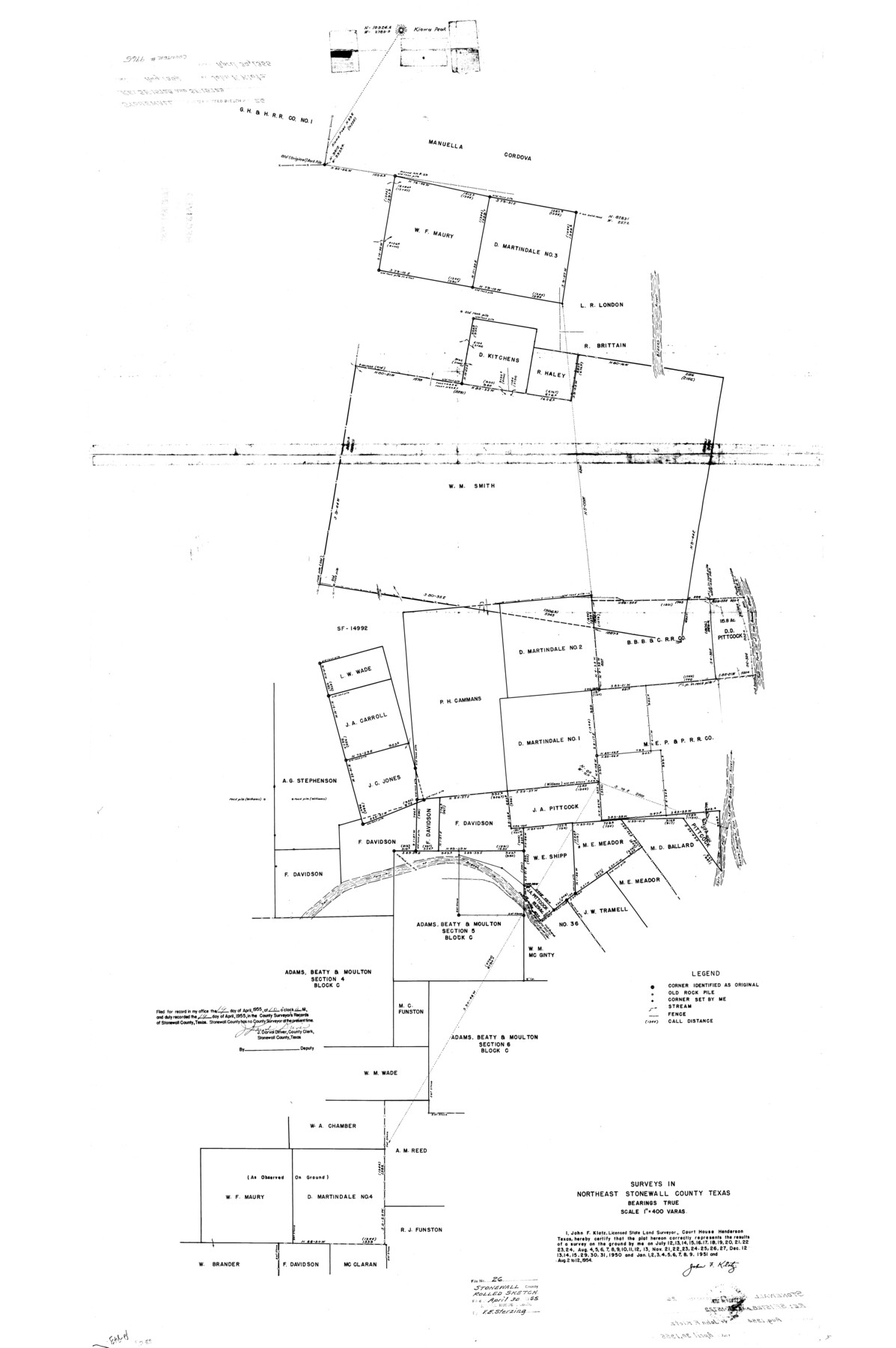 9965, Stonewall County Rolled Sketch 26, General Map Collection