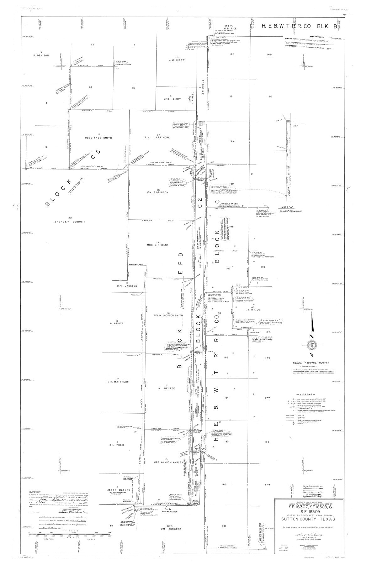 9978, Sutton County Rolled Sketch 62, General Map Collection