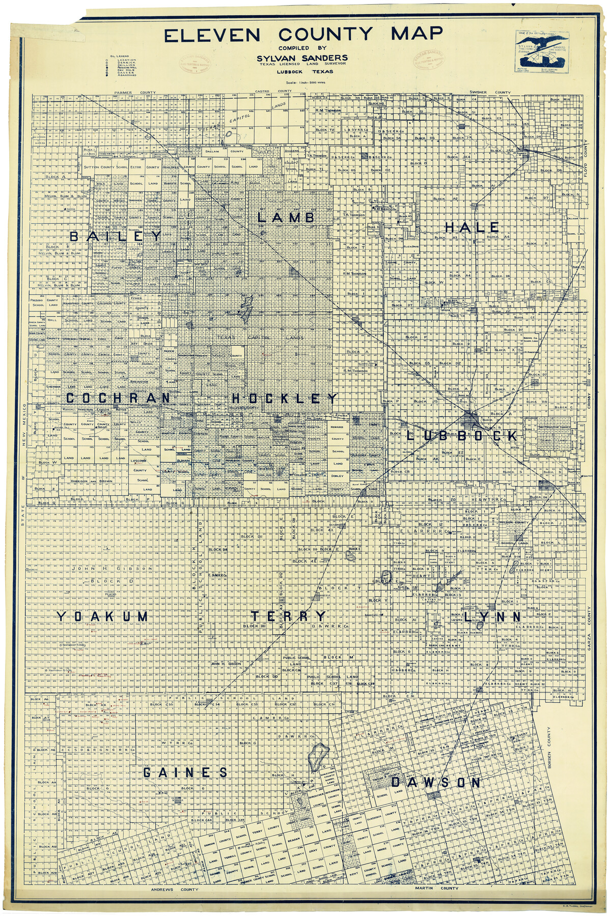 9995, Terry County Rolled Sketch 5, General Map Collection