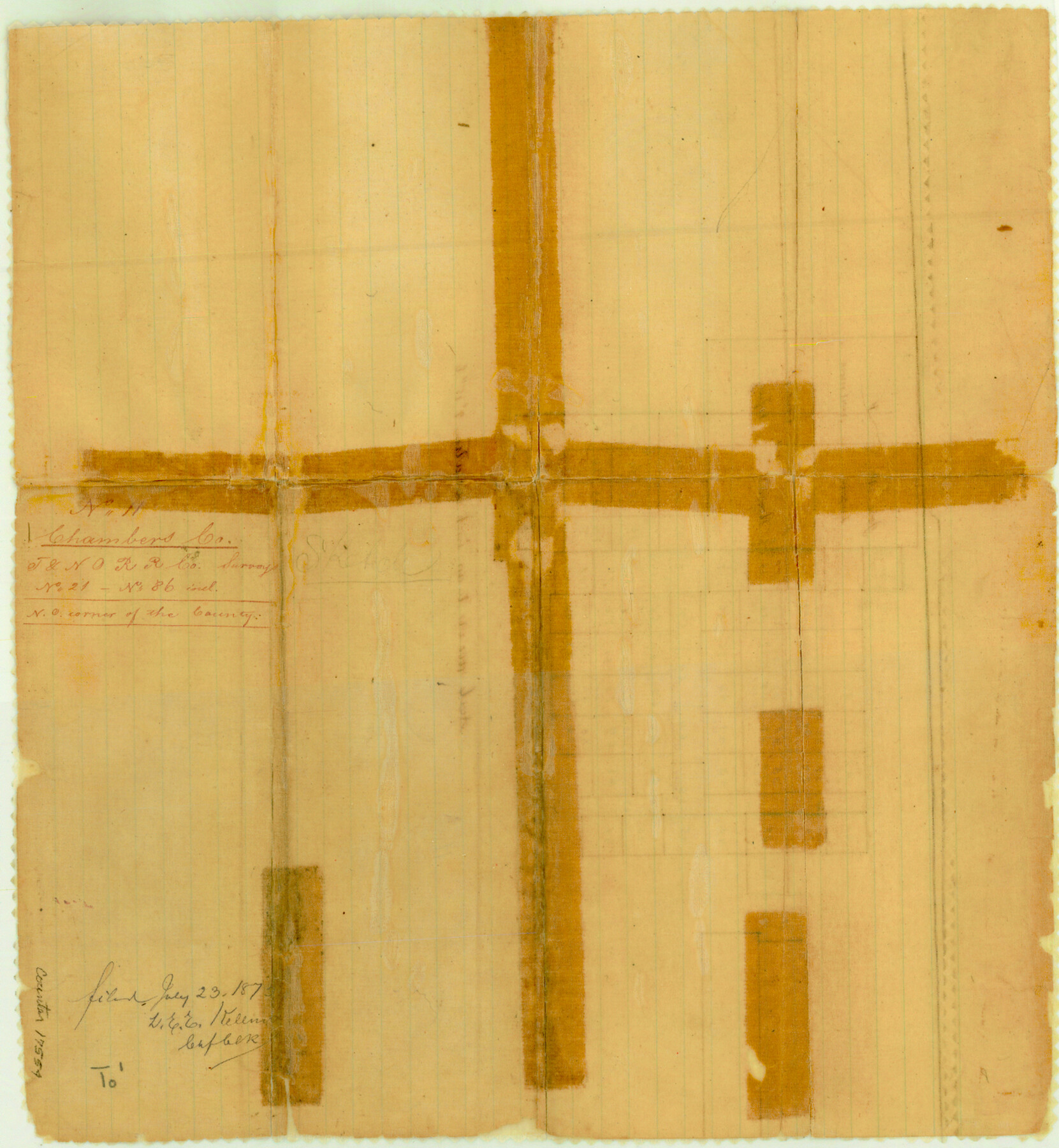 17554, Chambers County Sketch File 11, General Map Collection