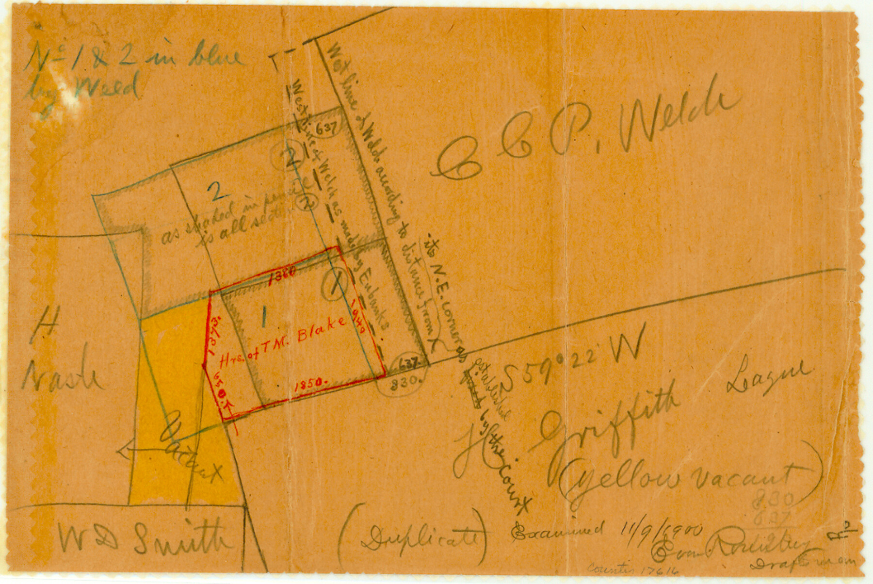 17616, Chambers County Sketch File 32, General Map Collection