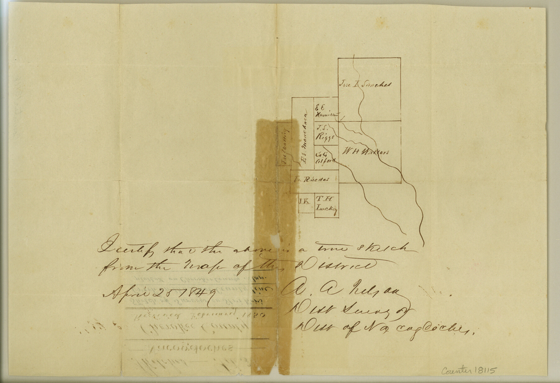 18115, Cherokee County Sketch File 3, General Map Collection