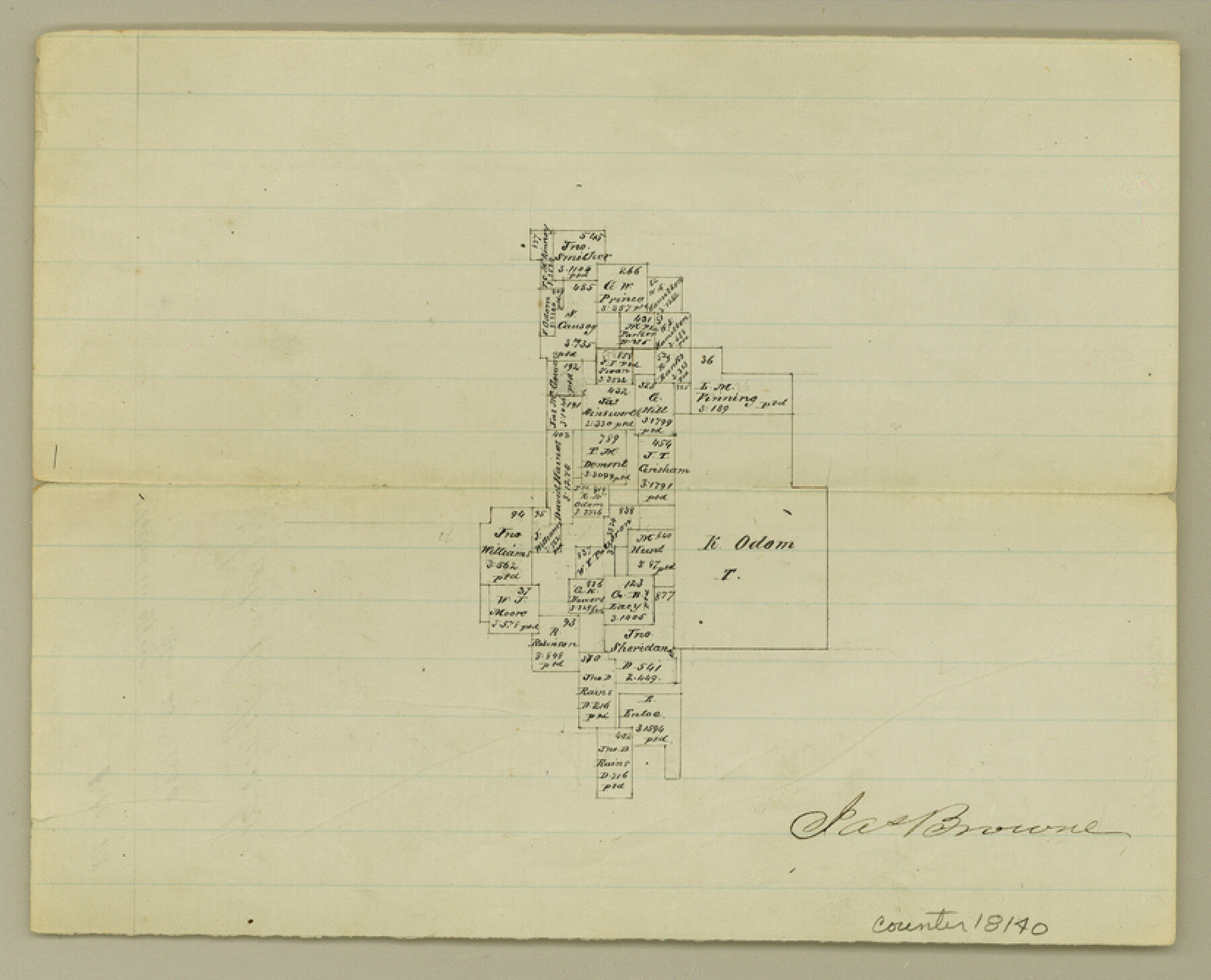 18140, Cherokee County Sketch File 12, General Map Collection