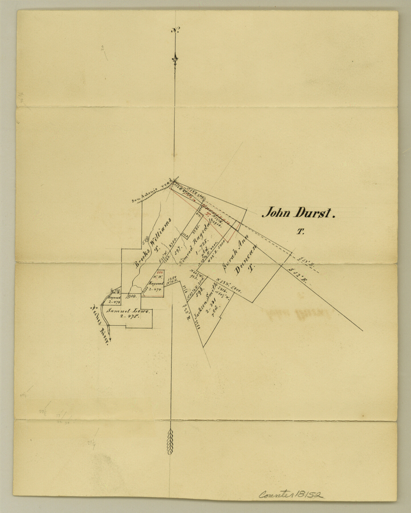 18152, Cherokee County Sketch File 16, General Map Collection