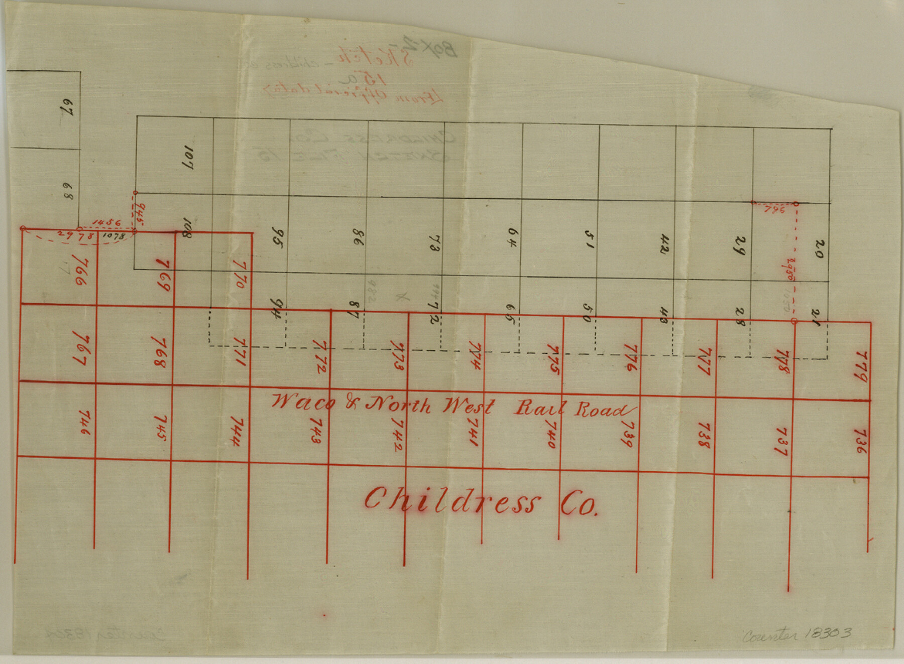 18303, Childress County Sketch File 15a, General Map Collection